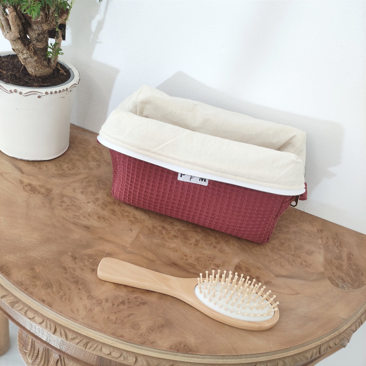 Trousse de toilette panière personnalisable